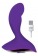Фиолетовый изогнутый вибромассажер с 10 режимами вибрации - 9 см. - Bior toys