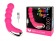 Ярко-розовый силиконовый изогнутый вибромассажер с 10 режимами вибрации - Bior toys