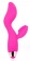 Розовый изогнутый вибромассажер с клиторальным стимулятором с шипиками - Bior toys
