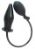Черный анальный стимулятор с расширением Pumpn Play Plug - 12 см. - Howells