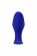 Синяя силиконовая расширяющая анальная втулка Bloom - 9 см. - ToyFa