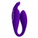 Фиолетовый U-образный вибратор для пар Bill с пультом ДУ - Baile