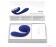 Синий вибромассажер для пар Tara Midnight Blue - Lelo