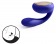 Синий вибромассажер для пар Tara Midnight Blue - Lelo