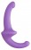 Фиолетовый безремневой страпон Silicone Strapless Strapon - Shots Media BV - купить с доставкой в Ростове-на-Дону