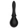 Чёрный силиконовый конический анальный душ - Bior toys - купить с доставкой в Ростове-на-Дону