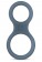 Темно-серое двойное эрекционное кольцо из силикона - EDC - в Ростове-на-Дону купить с доставкой