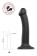 Черный фаллос на присоске Silicone Bendable Dildo M - 18 см. - Strap-on-me - купить с доставкой в Ростове-на-Дону