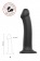 Черный фаллос на присоске Silicone Bendable Dildo L - 19 см. - Strap-on-me - купить с доставкой в Ростове-на-Дону