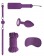 Фиолетовый игровой набор Introductory Bondage Kit №5 - Shots Media BV - купить с доставкой в Ростове-на-Дону
