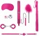 Розовый игровой набор Introductory Bondage Kit №6 - Shots Media BV - купить с доставкой в Ростове-на-Дону