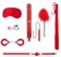 Красный игровой набор Introductory Bondage Kit №6 - Shots Media BV - купить с доставкой в Ростове-на-Дону