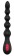Черный вибромассажер для анальной стимуляции ANAL FLEXI BEADS - 21 см. - Dream Toys