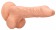 Телесный фаллоимитатор Realistic Dildo With Balls - 25 см. - Shots Media BV