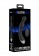 Черный гладкий вибромассажер с электростимуляцией и пультом ДУ E-Stim G/P-Spot Vibrator - 19,5 см. - Shots Media BV - купить с доставкой в Ростове-на-Дону