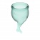 Набор темно-зеленых менструальных чаш Feel secure Menstrual Cup - Satisfyer - купить с доставкой в Ростове-на-Дону