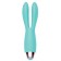Мятный вибромассажёр с длинными ушками - 17 см. - Bior toys