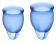 Набор синих менструальных чаш Feel confident Menstrual Cup - Satisfyer - купить с доставкой в Ростове-на-Дону