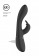 Черный вибромассажер-кролик Cato - 21,5 см. - Shots Media BV