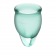 Набор темно-зеленых менструальных чаш Feel confident Menstrual Cup - Satisfyer - купить с доставкой в Ростове-на-Дону