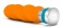 Оранжевый вибромассажер VIBRANCE - 15,2 см. - Blush Novelties