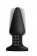 Черная анальная пробка Model R Smooth Rimming Plug with Remote - 14,2 см. - XR Brands