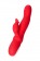 Красный вибратор Redli с двигающейся головкой - 21 см. - JOS