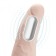 Телесный перезаряжаемый вибрострапон - 18 см. - Lux Fetish - купить с доставкой в Ростове-на-Дону