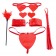 Набор для бондажа Sweetheart Bondage Kit Red - Pipedream - купить с доставкой в Ростове-на-Дону