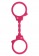 Розовые эластичные наручники STRETCHY FUN CUFFS - Toy Joy - купить с доставкой в Ростове-на-Дону