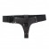 Чёрные трусики для страпона из натуральной кожи - БДСМ Арсенал - купить с доставкой в Ростове-на-Дону
