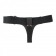 Чёрные трусики для страпона из натуральной кожи - БДСМ Арсенал - купить с доставкой в Ростове-на-Дону