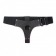Чёрные трусики для страпона из натуральной кожи - БДСМ Арсенал - купить с доставкой в Ростове-на-Дону
