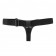 Чёрные кожаные трусики для больших насадок - БДСМ Арсенал - купить с доставкой в Ростове-на-Дону