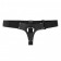 Чёрные кожаные трусики для больших насадок - БДСМ Арсенал - купить с доставкой в Ростове-на-Дону