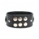 Черный кожаный ошейник с короткими шипами - БДСМ Арсенал - купить с доставкой в Ростове-на-Дону Черный кожаный ошейник с короткими шипами - БДСМ Арсенал - купить с доставкой в Ростове-на-Дону
