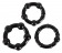 Набор из трех черных эрекционных колец с бусинами - Orion - в Ростове-на-Дону купить с доставкой