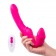Розовый безремневой страпон на радиоуправлении Strapless Together - 22 см. - Together Toy - купить с доставкой в Ростове-на-Дону