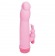 Розовый силиконовый массажёр с клиторальным отростком - 16,5 см. - NMC