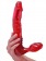Безремневой вагинальный страпон с вибратором Bend Over Boyfriend Red - 21 см. - Toy Joy - купить с доставкой в Ростове-на-Дону