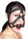 Черная маска из кожи с кляпом в форме шарика - Orion - купить с доставкой в Ростове-на-Дону