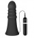 Большой чёрный анальный вибратор MENZSTUFF VIBRATING BUTTCRASHER RIBBED - 20 см. - Dream Toys