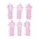 Набор из 6 розовых закрытых насадок с шипами TICKLER JELLY SLEEVE SET - Tonga - в Ростове-на-Дону купить с доставкой