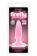 Розовая, светящаяся в темноте анальная пробка Firefly Pleasure Plug Mini Pink - 8,1 см. - NS Novelties