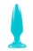 Голубая, светящаяся в темноте пробка Firefly Pleasure Plug Small - 10,1 см. - NS Novelties