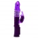 Фиолетовый вибратор MAGIC TALES SPELLING RABBIT со спиралью на стволе - 22,5 см. - Toyz4lovers