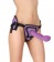 Фиолетовый страпон Deluxe Silicone Strap On 10 Inch с волнистой насадкой - 25,5 см. - Shots Media BV - купить с доставкой в Ростове-на-Дону