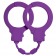 Фиолетовые силиконовые наручники Stretchy Cuffs Purple - Lola Games - купить с доставкой в Ростове-на-Дону
