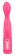 Розовый вибромассажёр High Speed Twister с ротацией головки - 21,5 см. - Orion