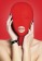 Красная маска на голову с прорезью для рта Submission Mask - Shots Media BV - купить с доставкой в Ростове-на-Дону
